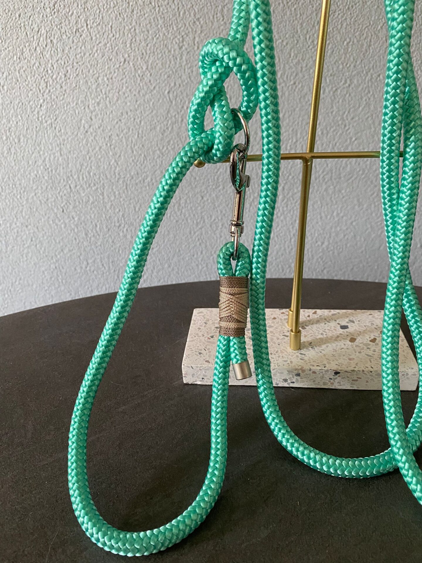 Mintgroene hondenriem verstelbaar - Afbeelding 2