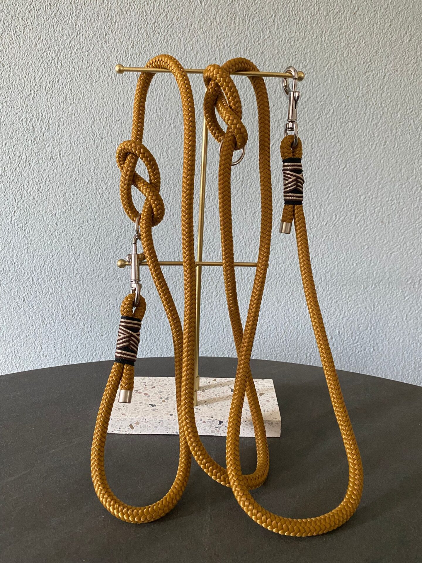 Caramel hondenriem verstelbaar